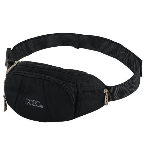 Ανδρικό Τσαντάκι Μέσης Μικρό POLO PITTOCK 908021 Μαύρο – Minimal, Ανθεκτικό & με Μακρύ Ιμάντα