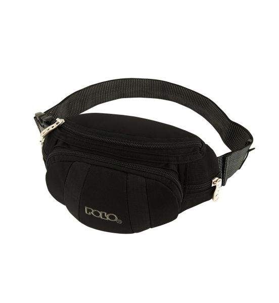 Ανδρικό Τσαντάκι Μέσης Μικρό POLO PITTOCK 908021 Μαύρο – Minimal, Ανθεκτικό & με Μακρύ Ιμάντα