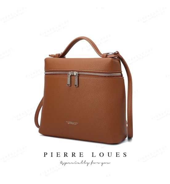 Γυναικείο Σακίδιο Πλάτης Pierre Loues 931-62 Καφέ | Καθημερινή Άνεση & Έξυπνη Οργάνωση | Ασφαλές Κλείσιμο