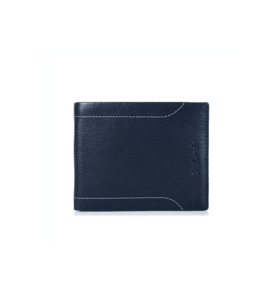 Δερμάτινο Ανδρικό Πορτοφόλι Μικρό Guy Laroche 62905 Dark Blue | RFID Προστασία & Compact Design
