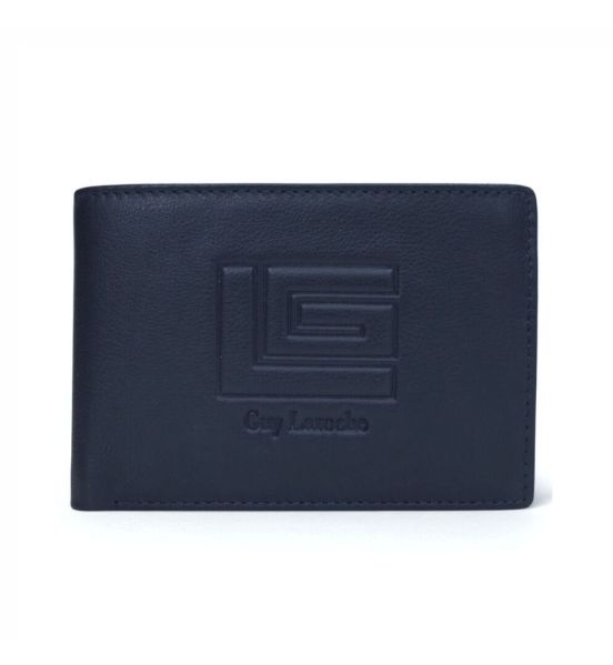 Δερμάτινο Ανδρικό Πορτοφόλι Guy Laroche 37506 Dark Blue | RFID Προστασία & Premium Δέρμα | 7 Θέσεις Καρτών
