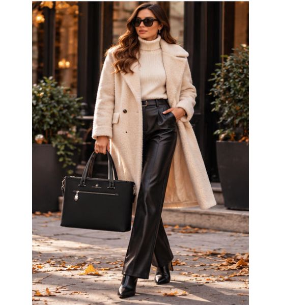 Γυναικείο Business Bag με Υποδοχή Βαλίτσας Beverly Hills Polo Club BH-4730 (41cm) Μαύρο
