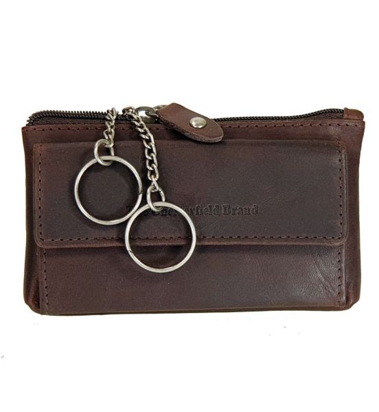 Δερμάτινη Κλειδοθήκη / Πορτοφολάκι Chesterfield C08.050901 Καφέ Violette – Wax Pull Up Δέρμα