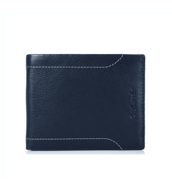 Ανδρικό Δερμάτινο Πορτοφόλι Guy Laroche 62903 Dark Blue | Slim, με RFID Προστασία & Εσωτερικό Φερμουάρ