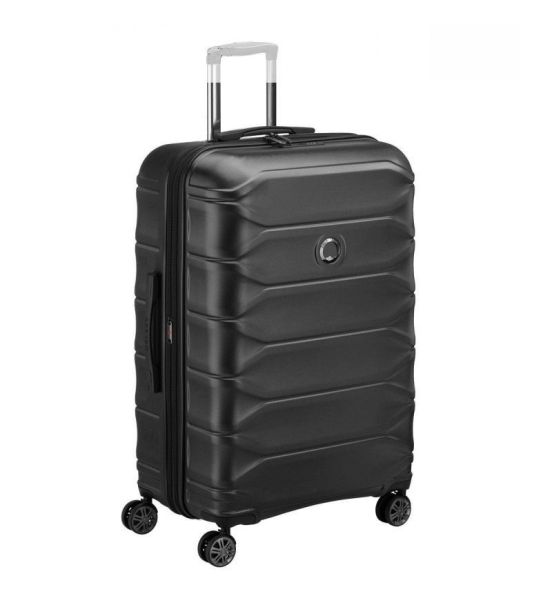 Μεγάλη Βαλίτσα Delsey Meteor 78cm Μαύρη 110L | Ανθεκτική ABS/Polycarbonate & με Επέκταση | για 23 Κιλά και Άνω