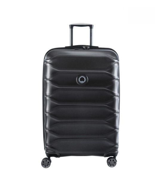 Μεγάλη Βαλίτσα Delsey Meteor 78cm Μαύρη 110L | Ανθεκτική ABS/Polycarbonate & με Επέκταση | για 23 Κιλά και Άνω