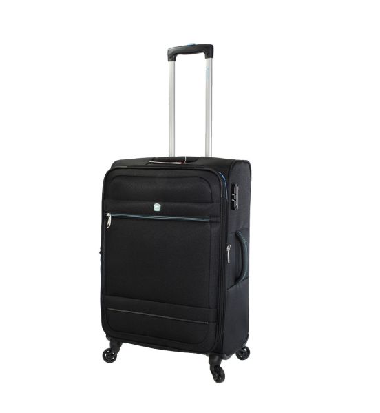 Βαλίτσα Μεσαία DIELLE 350-60 Μαύρο 67cm – Ελαφριά με Polyester EVA, Επέκταση & TSA Κλειδαριά