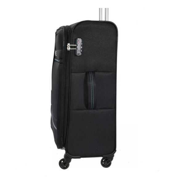 Βαλίτσα Μεσαία DIELLE 350-60 Μαύρο 67cm – Ελαφριά με Polyester EVA, Επέκταση & TSA Κλειδαριά