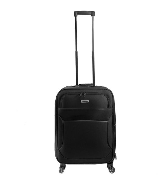 Βαλίτσα Καμπίνας DIPLOMAT ZC3004-S Μαύρο 55x38x20 – με 4 Ρόδες & Ελαφριά, Ιδανική για Aegean, Ryanair & EasyJet