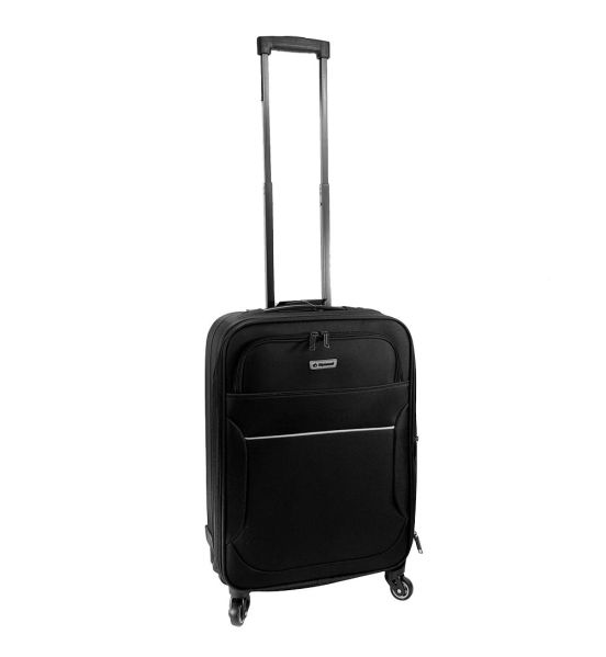 Βαλίτσα Καμπίνας DIPLOMAT ZC3004-S Μαύρο 55x38x20 – με 4 Ρόδες & Ελαφριά, Ιδανική για Aegean, Ryanair & EasyJet