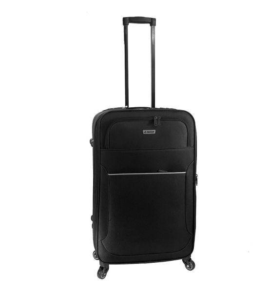 Βαλίτσα Μεσαία DIPLOMAT ZC3004-M Μαύρο 66cm – Ελαφριά, με 4 Ρόδες & Επέκταση Χωρητικότητας