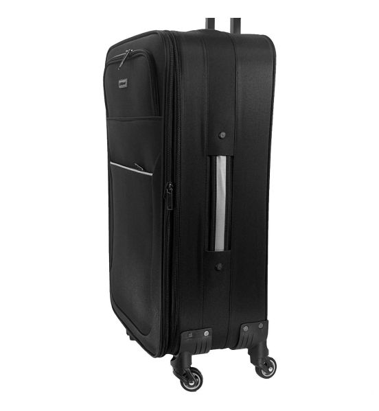 Βαλίτσα Μεσαία DIPLOMAT ZC3004-M Μαύρο 66cm – Ελαφριά, με 4 Ρόδες & Επέκταση Χωρητικότητας