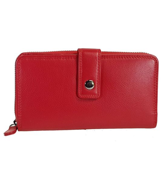 Γυναικείο Δερμάτινο Πορτοφόλι FOREST 10330-Red