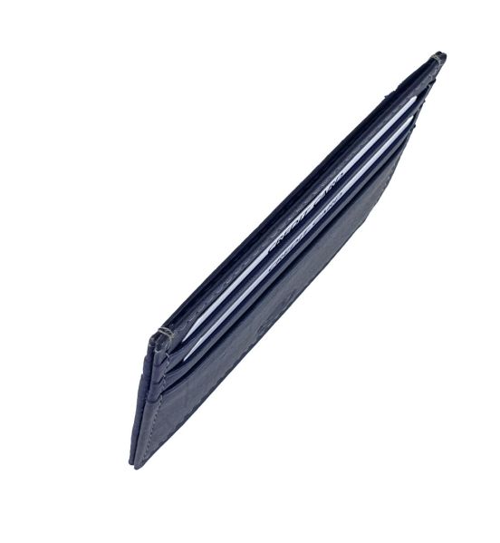 Δερμάτινη Καρτοθήκη Τσέπης Ginis CG-325 Μπλε | Slim με RFID Προστασία & 5 Θέσεις Καρτών