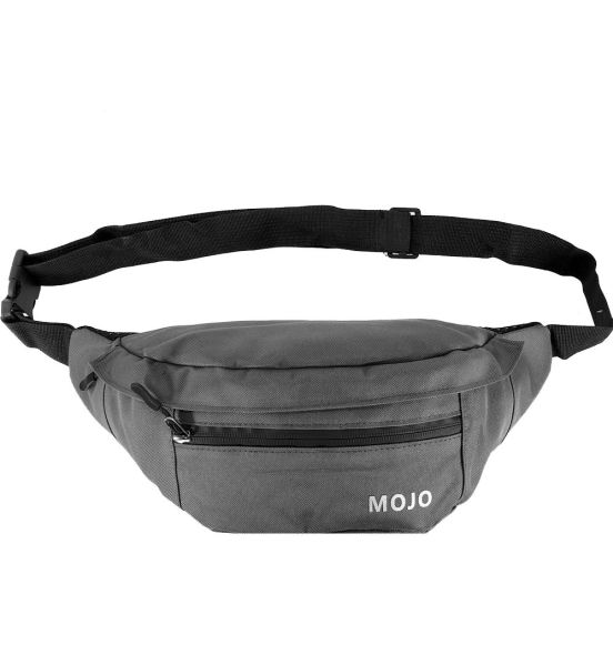 Ανδρικό Τσαντάκι Μέσης MOJO L442 Γκρι – Μεγάλο, Αδιάβροχο & Πρακτικό