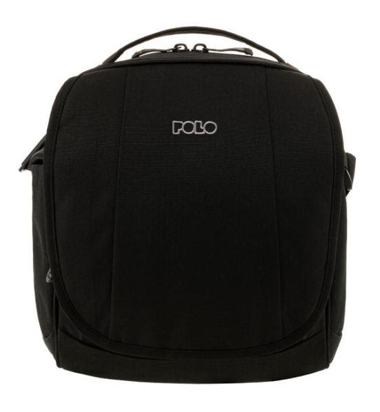 Τσαντάκι Ώμου POLO Pirate 907029-2000 Μαύρο | Ανθεκτικό με Προστασία RFID & Θήκη για Smartphone 8"