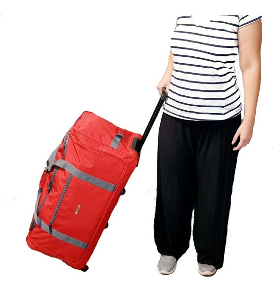 Σάκ Βουαγιάζ με Ρόδες Μεσαίο RCM 3081-24 Κόκκινο 62cm – 54L, Ανθεκτικό & Πρακτικό