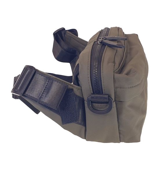 Αδιάβροχο Ανδρικό Τσαντάκι Μέσης & Ώμου Across 1247 Khaki Urban Survival Ευρύχωρο Καθημερινό Τσαντάκι 4 Θέσεων