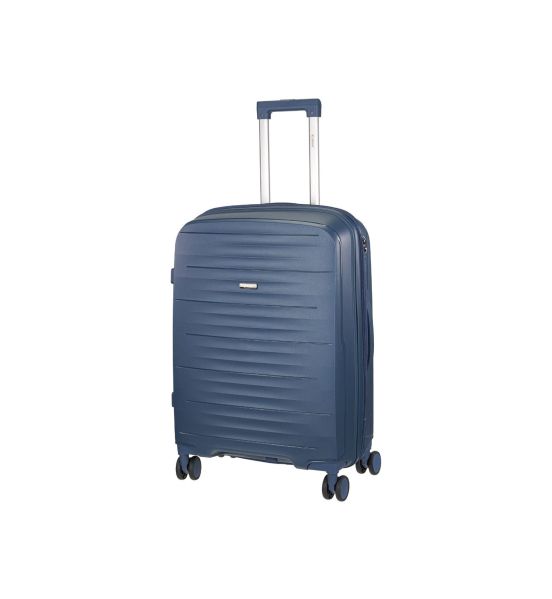 Βαλίτσα Μεσαία XPLORER 178-24 Μπλε – Πολυπροπυλένιο, με TSA & 4 Ροδάκια – Έως 20kg Αεροδρομίου