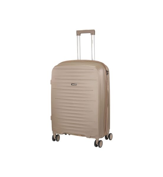 Βαλίτσα Μεσαία XPLORER 178-24 Μπεζ – Πολυπροπυλένιο, με TSA & 4 Ροδάκια – Έως 20kg Αεροδρομίου