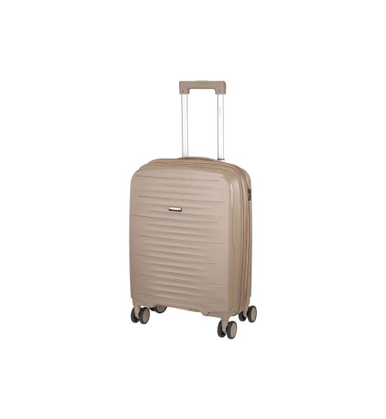 Βαλίτσα Καμπίνας XPLORER 178-20 Μπεζ 55cm – Πολυπροπυλένιο με TSA, Ελαφριά & Ανθεκτική – Cabin Friendly
