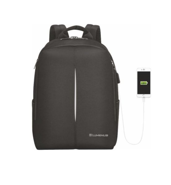 Σακίδιο Πλάτης Lumenus AN730 | Θήκη Laptop 15.6", Θύρα USB & Αδιάβροχο (28L) | με Ανατομική Πλάτη