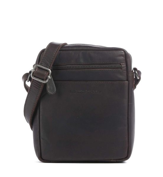 Δερμάτινο Ανδρικό Τσαντάκι Ώμου Chesterfield C48.138601 Laveno Καφέ – Premium Wax Pull up Δέρμα