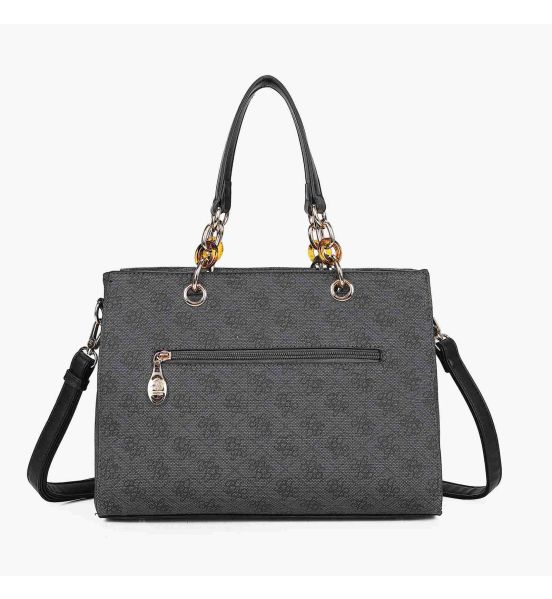 Κομψή Fashion Τσάντα Ώμου Beverly Hills Polo Club BH4661 με Εσωτερικό Χώρισμα (PU Leather) Mαύρο