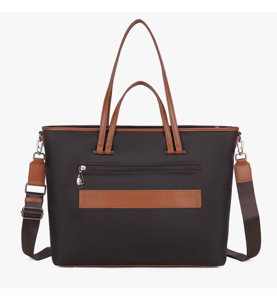 Γυναικείο Business Bag με Υποδοχή Βαλίτσας Beverly Hills Polo Club BH-4730 (41cm) Καφέ