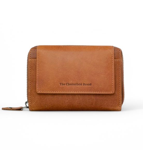 Δερμάτινο Γυναικείο Πορτοφόλι Chesterfield C08.017231 Κονιάκ με RFID Προστασία – Premium Ποιότητα