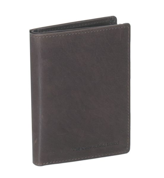 Ανδρικό Δερμάτινο Πορτοφόλι Chesterfield C08.017400 Καφέ Όρθιο – Wax Pull Up Δέρμα με RFID Προστασία