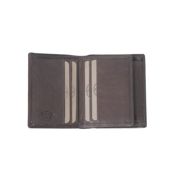 Ανδρικό Δερμάτινο Πορτοφόλι Μικρό Chesterfield Hereford C08.018701 Καφέ με RFID Προστασία – Premium & Ασφαλές