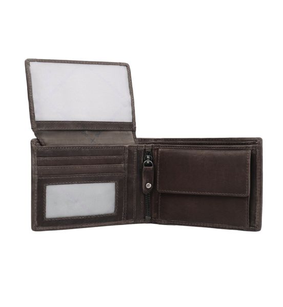 Δερμάτινο Ανδρικό Πορτοφόλι Chesterfield C08.0201A01 Καφέ με RFID Προστασία από Wax Pull Up Δέρμα – Vintage