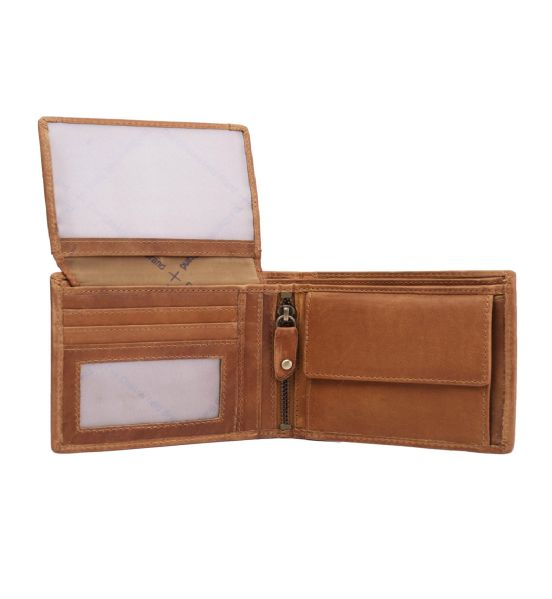 Δερμάτινο Ανδρικό Πορτοφόλι Chesterfield C08.0201A31 Κονιάκ με RFID Προστασία από Wax Pull Up Δέρμα – Vintage