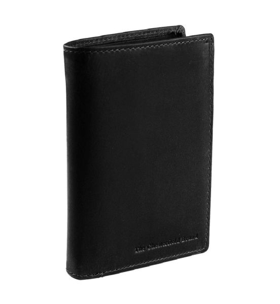 Δερμάτινο Ανδρικό Πορτοφόλι Όρθιο Chesterfield C08.0203A00 Μαύρο με RFID Προστασία – Premium Wax Pull Up Δέρμα