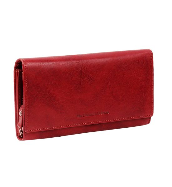 Γυναικείο Δερμάτινο Πορτοφόλι Μεγάλο Chesterfield Hampton C08.037304 Κόκκινο με RFID Προστασία – Vintage Δέρμα