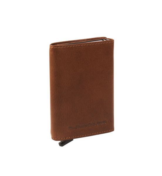 Δερμάτινη Μεταλλική Καρτοθήκη Chesterfield C08.038031 Κονιάκ με RFID Προστασία & Έξτρα Θήκες