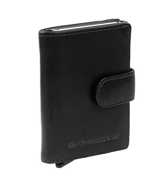 Δερμάτινη Μεταλλική Καρτοθήκη Chesterfield C08.038100 Μαύρο με RFID Προστασία – Ασφάλεια & Πολυτέλεια