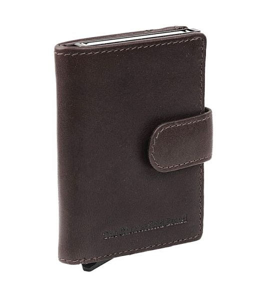 Δερμάτινη Μεταλλική Καρτοθήκη Chesterfield C08.038101 Καφέ με RFID Προστασία – Ασφάλεια & Πολυτέλεια