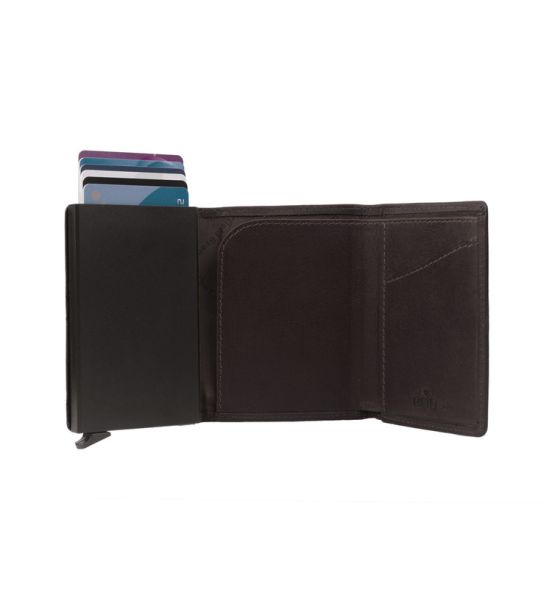Δερμάτινη Μεταλλική Καρτοθήκη Chesterfield C08.038301 Καφέ με RFID Προστασία – Premium & Safe