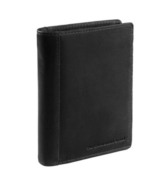 Ανδρικό Δερμάτινο Πορτοφόλι Chesterfield Ethel C08.040200 Μαύρο Όρθιο Vintage – Wax Pull Up με RFID Προστασία