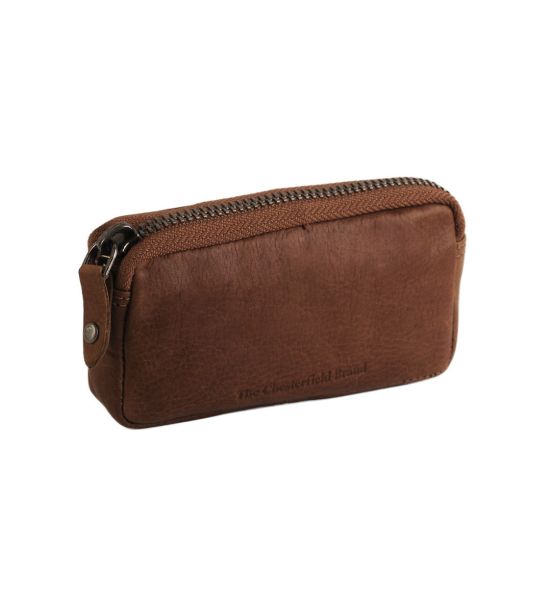 Δερμάτινη Κλειδοθήκη Chesterfield Corey C08.041331 Κονιάκ – Premium Δέρμα – Compact για Κλειδιά & Κάρτες