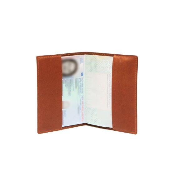 Δερμάτινη Θήκη Διαβατηρίου Chesterfield C08.048831 Κονιάκ | Premium Δερμάτινο Passport Cover