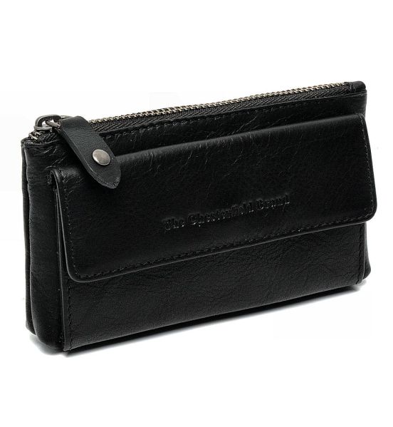 Δερμάτινη Κλειδοθήκη / Πορτοφολάκι Chesterfield C08.050900 Μαύρο Violette – Wax Pull Up Δέρμα