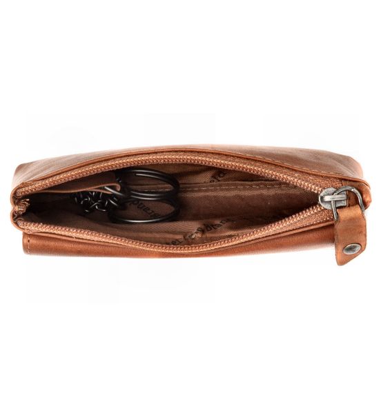 Δερμάτινη Κλειδοθήκη / Πορτοφολάκι Chesterfield C08.050931 Κονιάκ Violette – Wax Pull Up Δέρμα