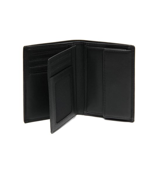 Δερμάτινο Ανδρικό Πορτοφόλι Όρθιο Chesterfield Hanson C08.052800 Μαύρο με RFID Προστασία – Premium Soft Nappa Δέρμα