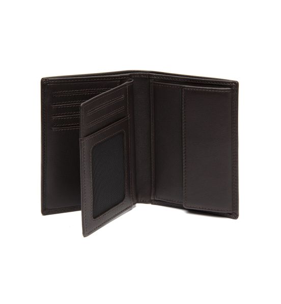 Δερμάτινο Ανδρικό Πορτοφόλι Όρθιο Chesterfield Hanson C08.052801 Καφέ με RFID Προστασία – Premium Soft Nappa Δέρμα
