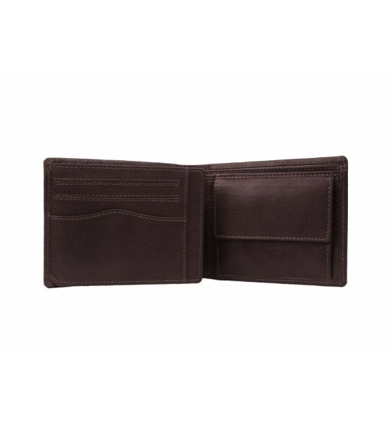 Ανδρικό Δερμάτινο Πορτοφόλι Chesterfield Harlem C08.037001 Καφέ – Wax Pull Up, RFID & Premium Ποιότητα