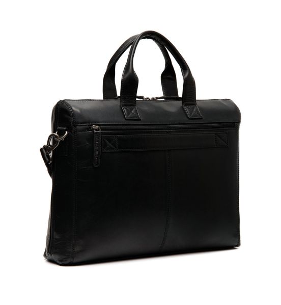 Δερμάτινη Επαγγελματική Τσάντα Chesterfield Levanto  C40.109100 Μαύρο για Laptop 14" – Premium Wax Pullup