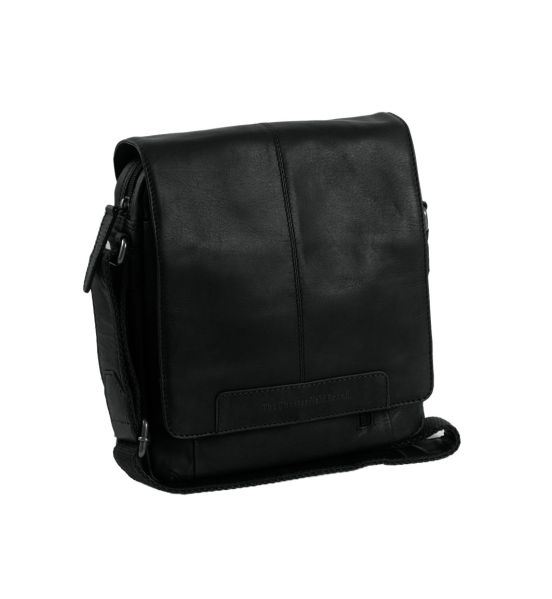 Ανδρικό Δερμάτινο Τσαντάκι Ώμου Chesterfield Remy C48.055000 Μαύρο – Premium, Κομψό με Καπάκι & Φερμουάρ